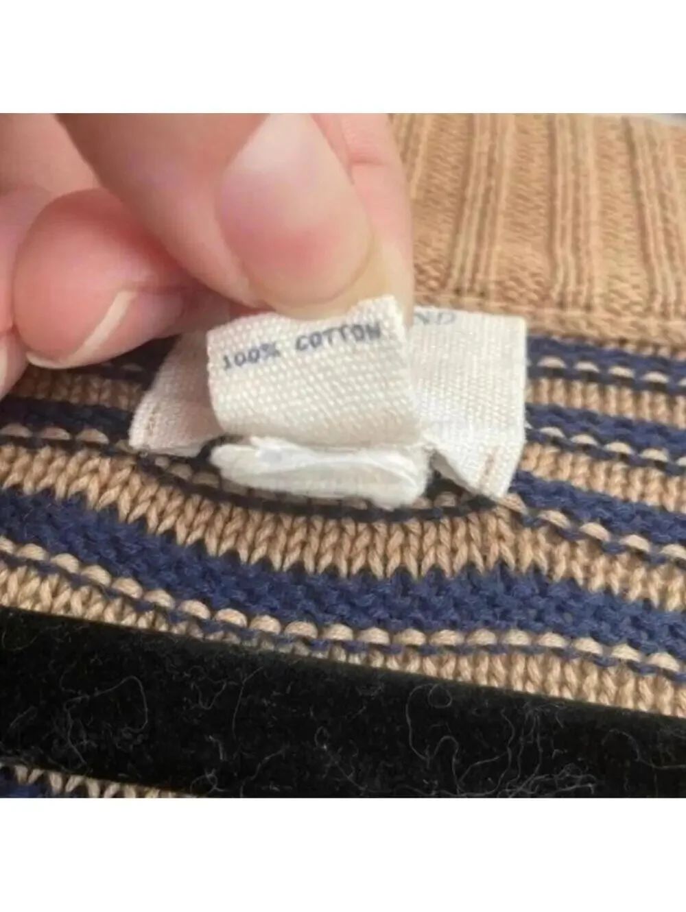 Land’s End kids multicolored Striped button down long sleeve sweater cardigan